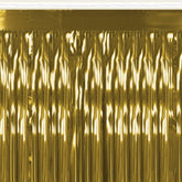 Gold Metallic Fringe Table Skirt